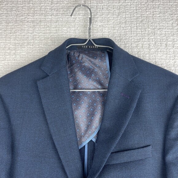 Ted Baker No Ordinary Joe Men’s 100% Wool Preppy Blazer Business Casual Size 38R - Picture 2 of 16